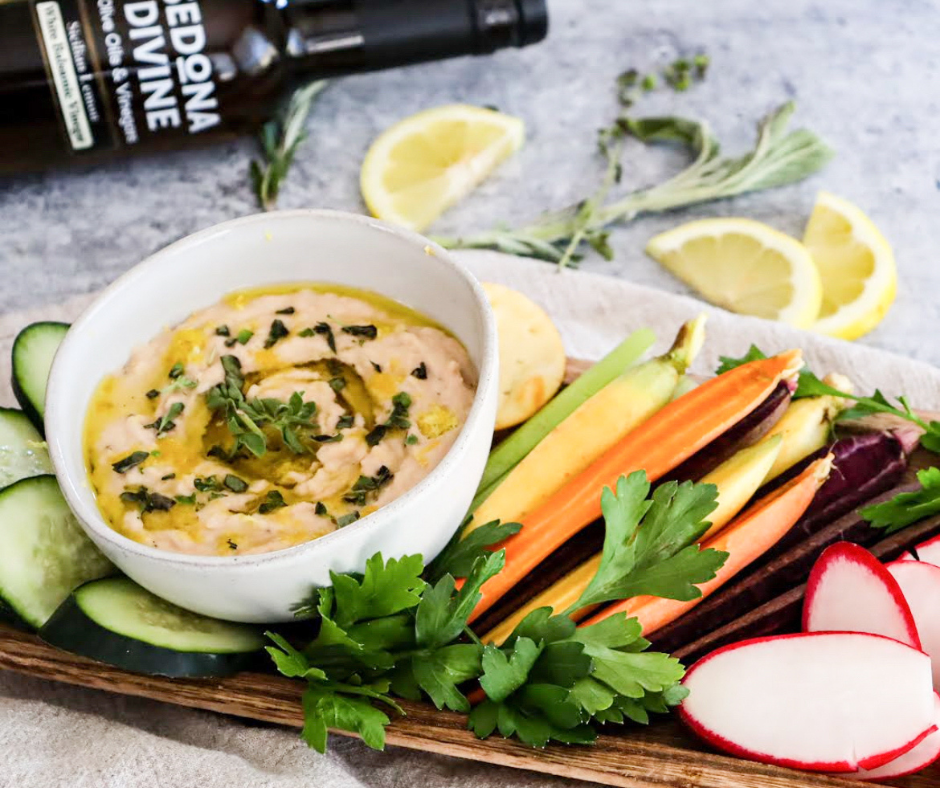 White Bean Hummus Sedona Divine Olive Oils
