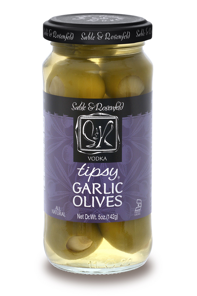 SR-00360 Tipsy Garlic Olives