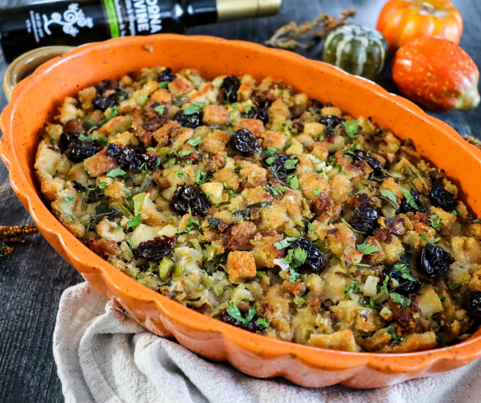 Sausage Cornbread Stuffing Sedona Divine Olive Oils